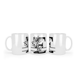 Mug Prénom avec Lettre Initiale en grand.