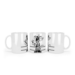 Mug Prénom avec Lettre Initiale en grand.